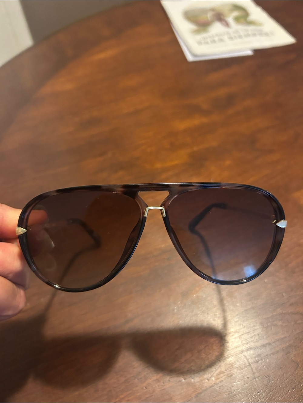 Frye Tortoiseshell and Gold Men's Sunglasses